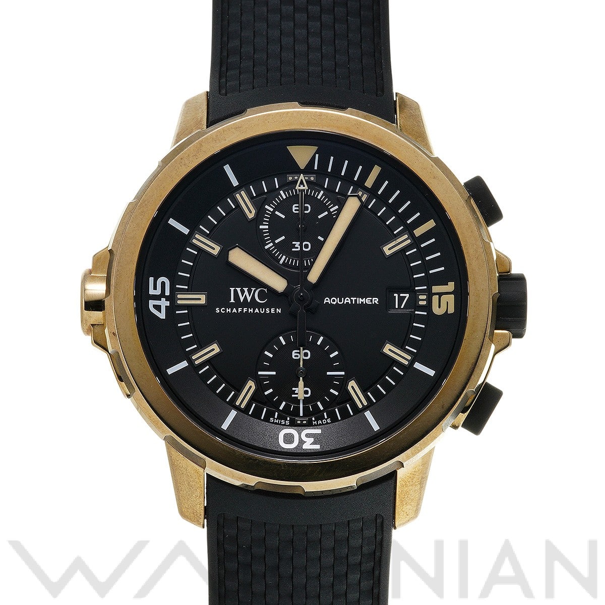 アクアタイマー クロノグラフ エクスペディション チャールズ・ダーウィン IW379503 ブラック インターナショナルウォッチカンパニー IWC メンズ 【中古】