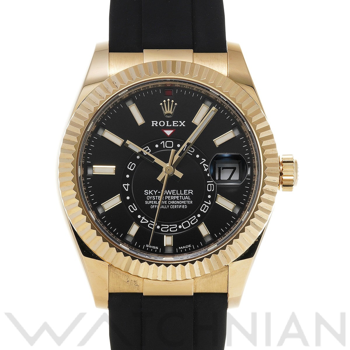 ロレックス / ROLEX スカイドゥエラー 326238 ブライトブラック メンズ 時計 【中古】【wristwatch】