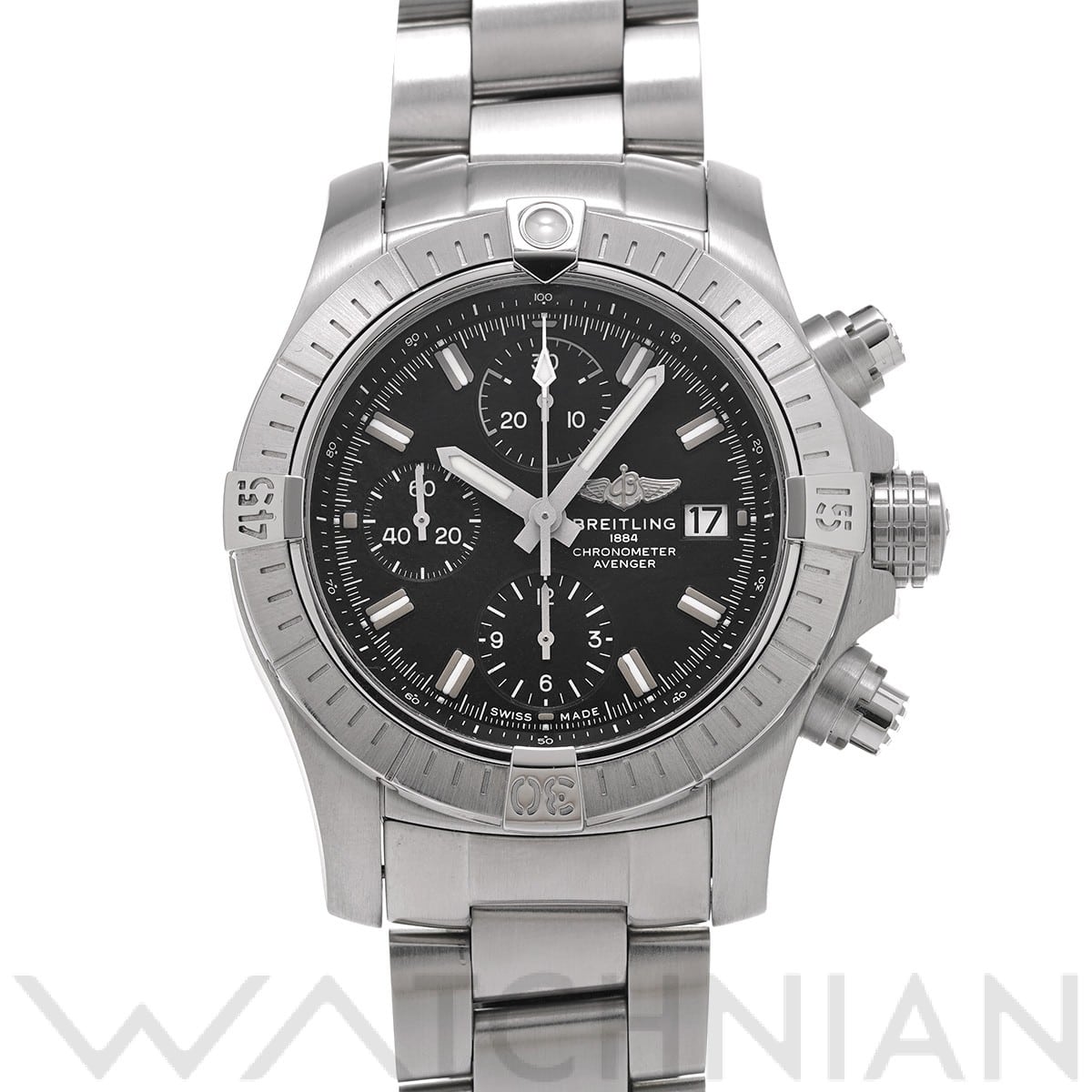 ブライトリング / BREITLING アベンジャー クロノグラフ 43 A13385101B1A1 ブラック メンズ 時計 【中古】【wristwatch】