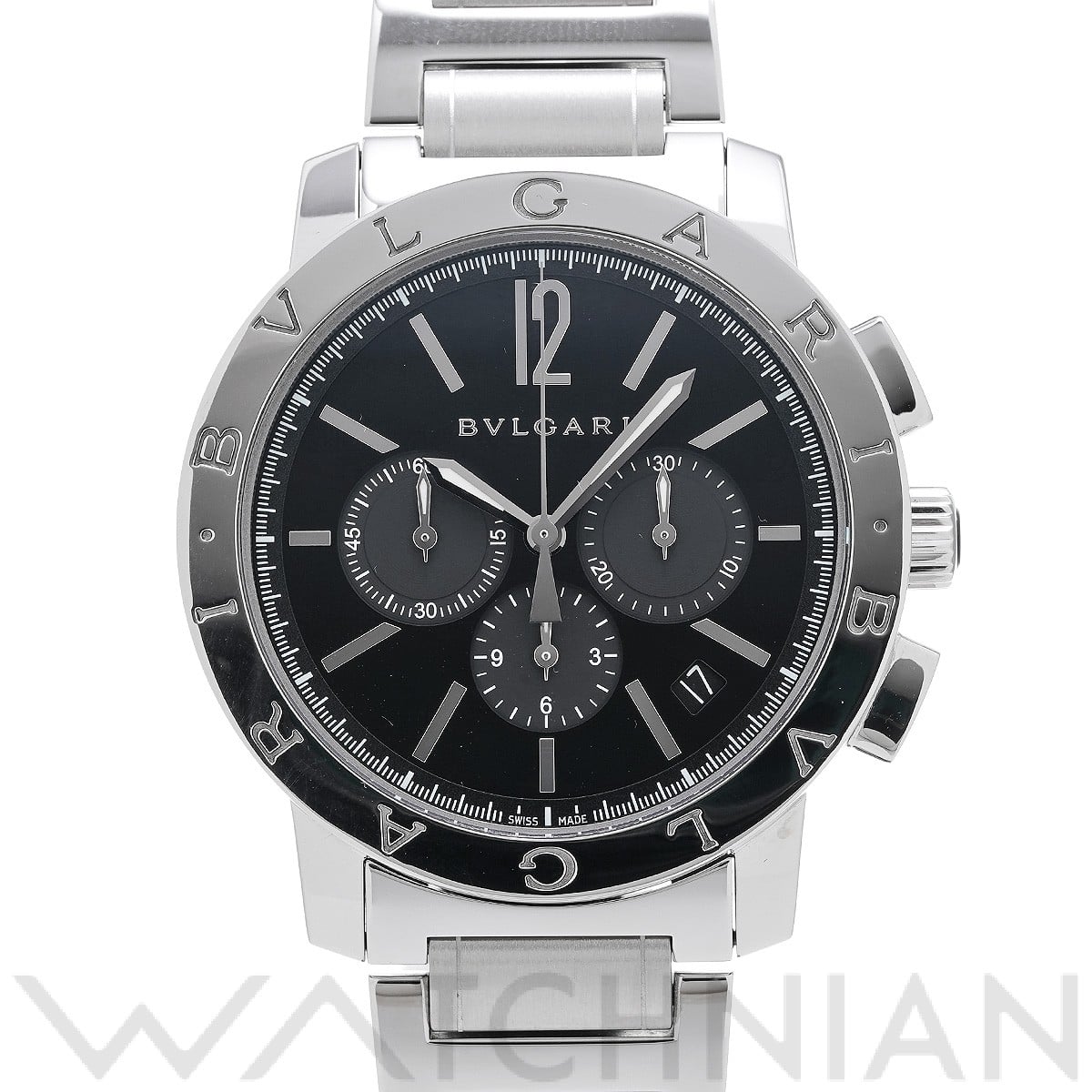 ブルガリ / BVLGARI ブルガリブルガリ クロノグラフ BB41SCH ブラック メンズ 時計 【中古】【wristwatch】