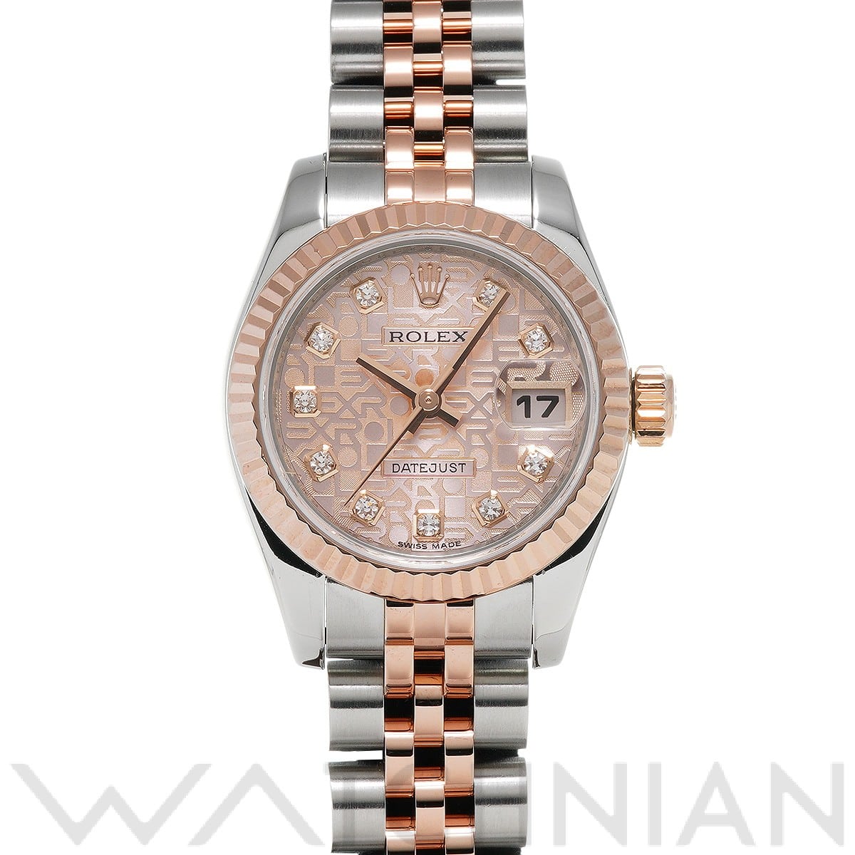 ロレックス レディ デイトジャスト 26 179171G ピンクコンピュータ/ダイヤモンド レディース 時計 【中古】【wristwatch】