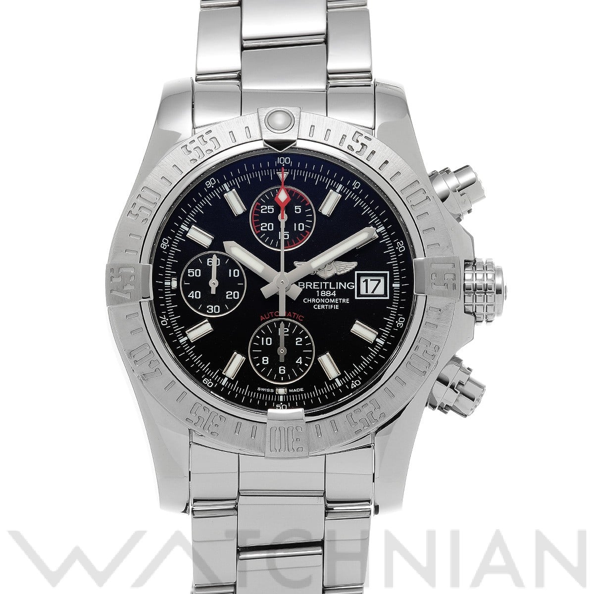 ブライトリング / BREITLING アベンジャーII  A1338111/BC32 ブラック メンズ 時計 【中古】【wristwatch】