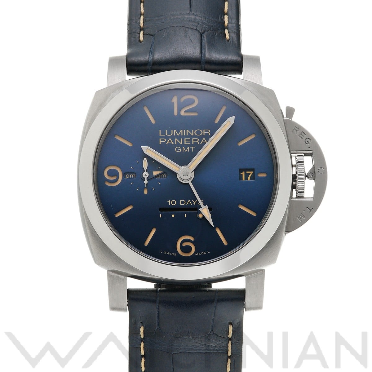 パネライ / PANERAI ルミノール GMT 10デイズ PAM00986 ブルー メンズ 時計 【中古】【wristwatch】