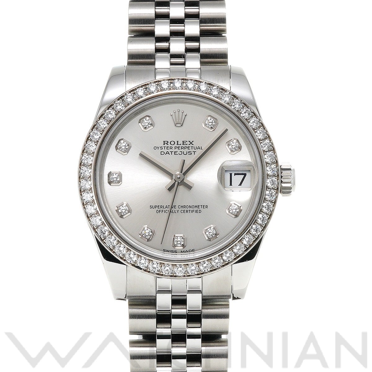 ロレックス デイトジャスト 31 178384G シルバー/ダイヤモンド ユニセックス 時計 【中古】【wristwatch】