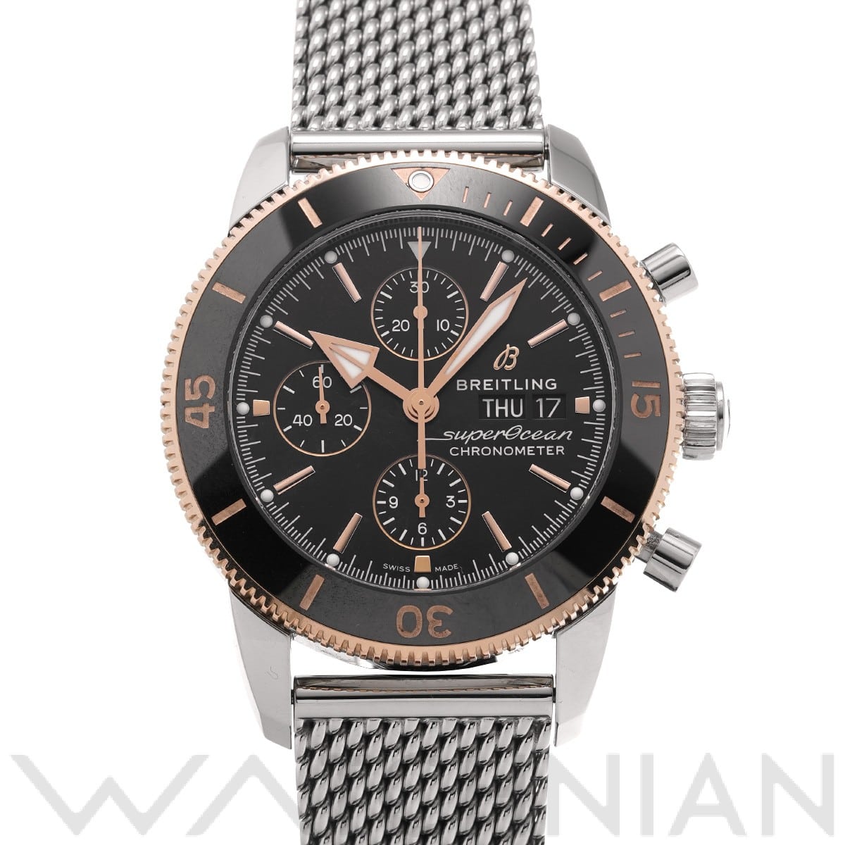 ブライトリング / BREITLING スーパーオーシャン ヘリテージ クロノグラフ 46 U13313121B1A1 ブラック メンズ 時計 【中古】【wristwatch】