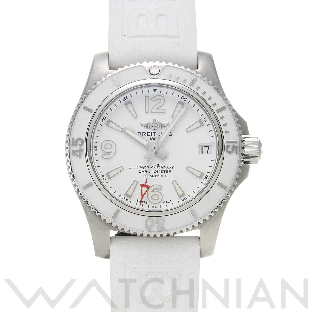 スーパーオーシャン オートマチック 36 A17316D21A1S1 ホワイト ブライトリング BREITLING ユニセックス 【中古】