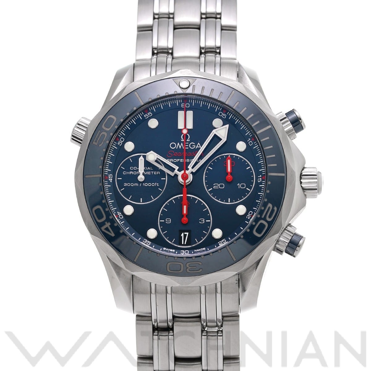 オメガ / OMEGA シーマスター ダイバー300 コーアクシャル クロノグラフ 212.30.42.50.03.001 ブルー メンズ 時計 【中古】【wristwatch】