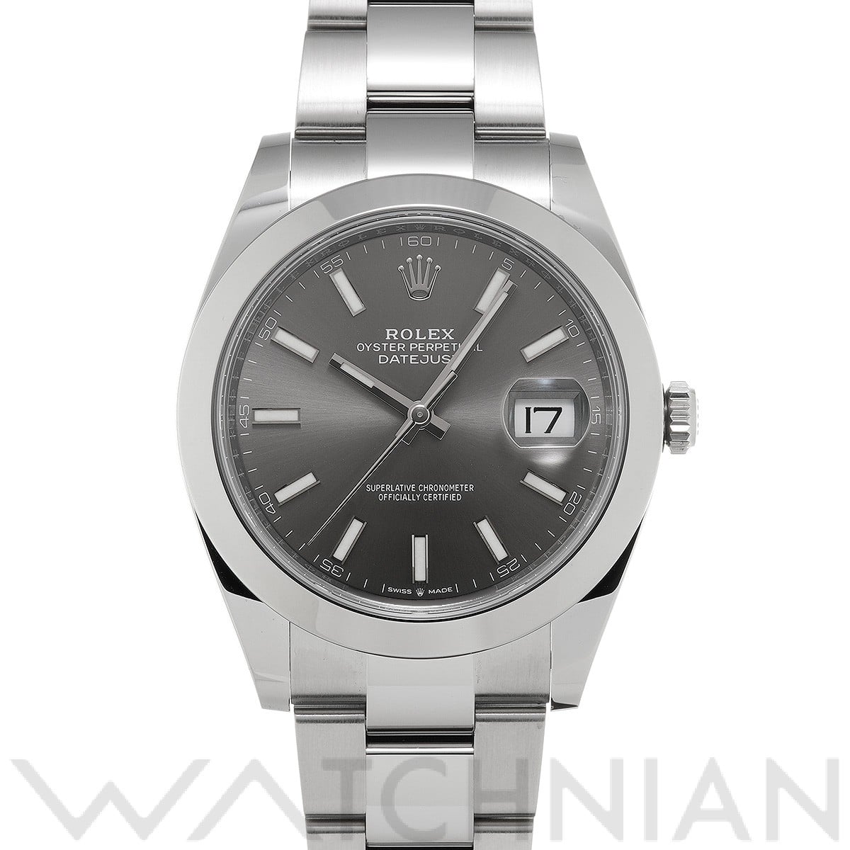 デイトジャスト 41 126300 ランダムシリアル スレートグレー ロレックス ROLEX メンズ 【中古】