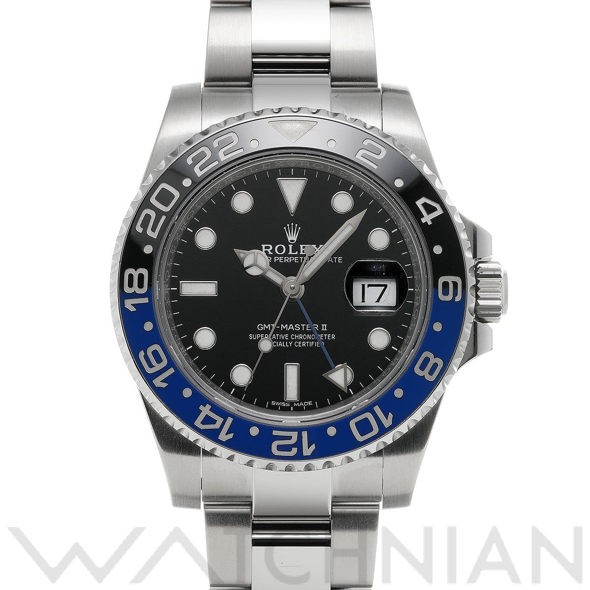ロレックス GMTマスターII 116710BLNR ブラック メンズ 時計 【中古】【wristwatch】