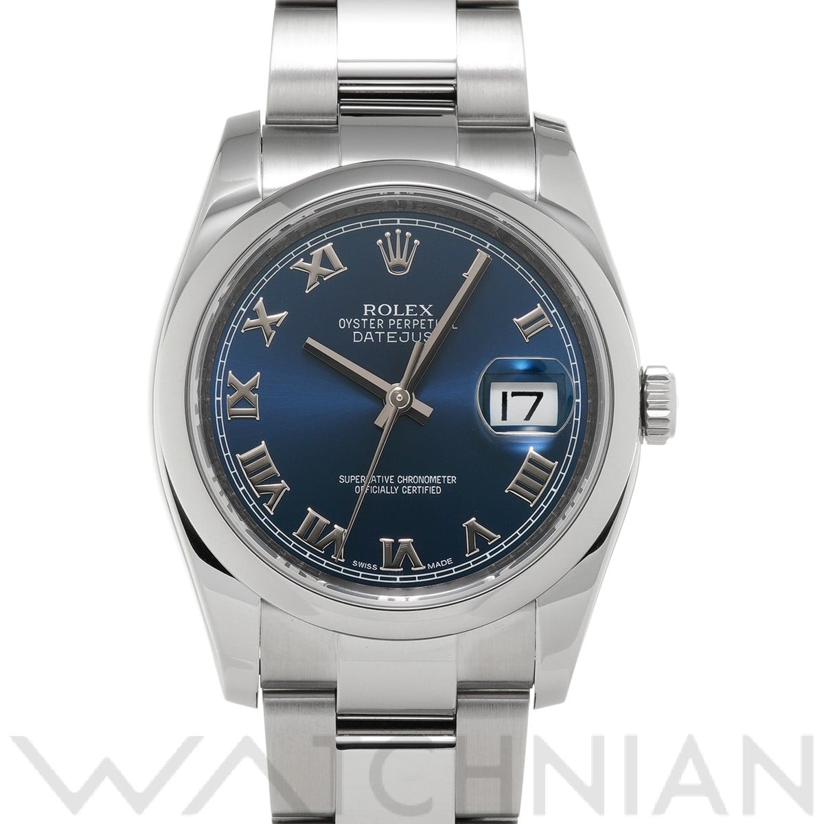 ロレックス デイトジャスト 36 116200 ブルー メンズ 時計 【中古】【wristwatch】