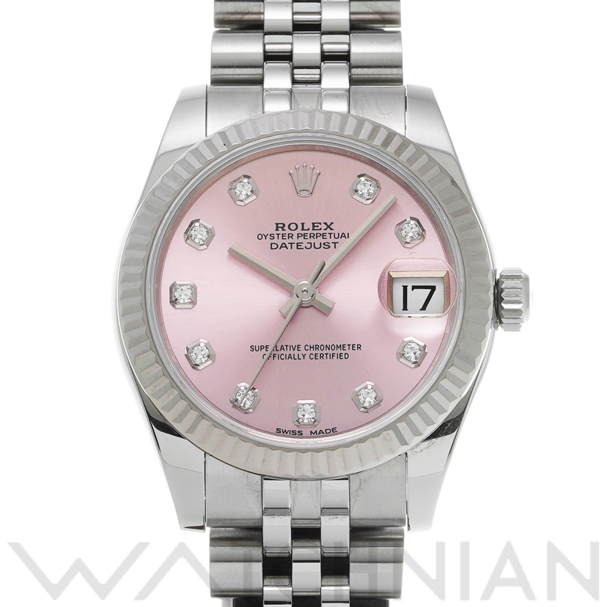 デイトジャスト 31 178274G ランダムシリアル ピンク/ダイヤモンド ロレックス ROLEX ユニセックス 【中古】