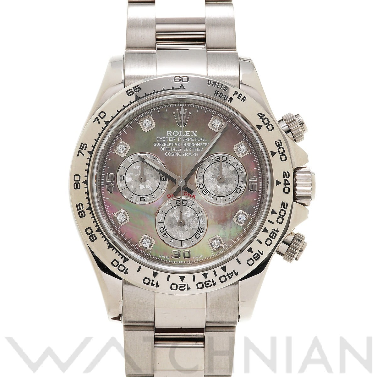 ロレックス コスモグラフ デイトナ 116509NG ブラックシェル/ホワイトゴールドクリスタル/ダイヤモンド メンズ 時計 【中古】【wristwatch】