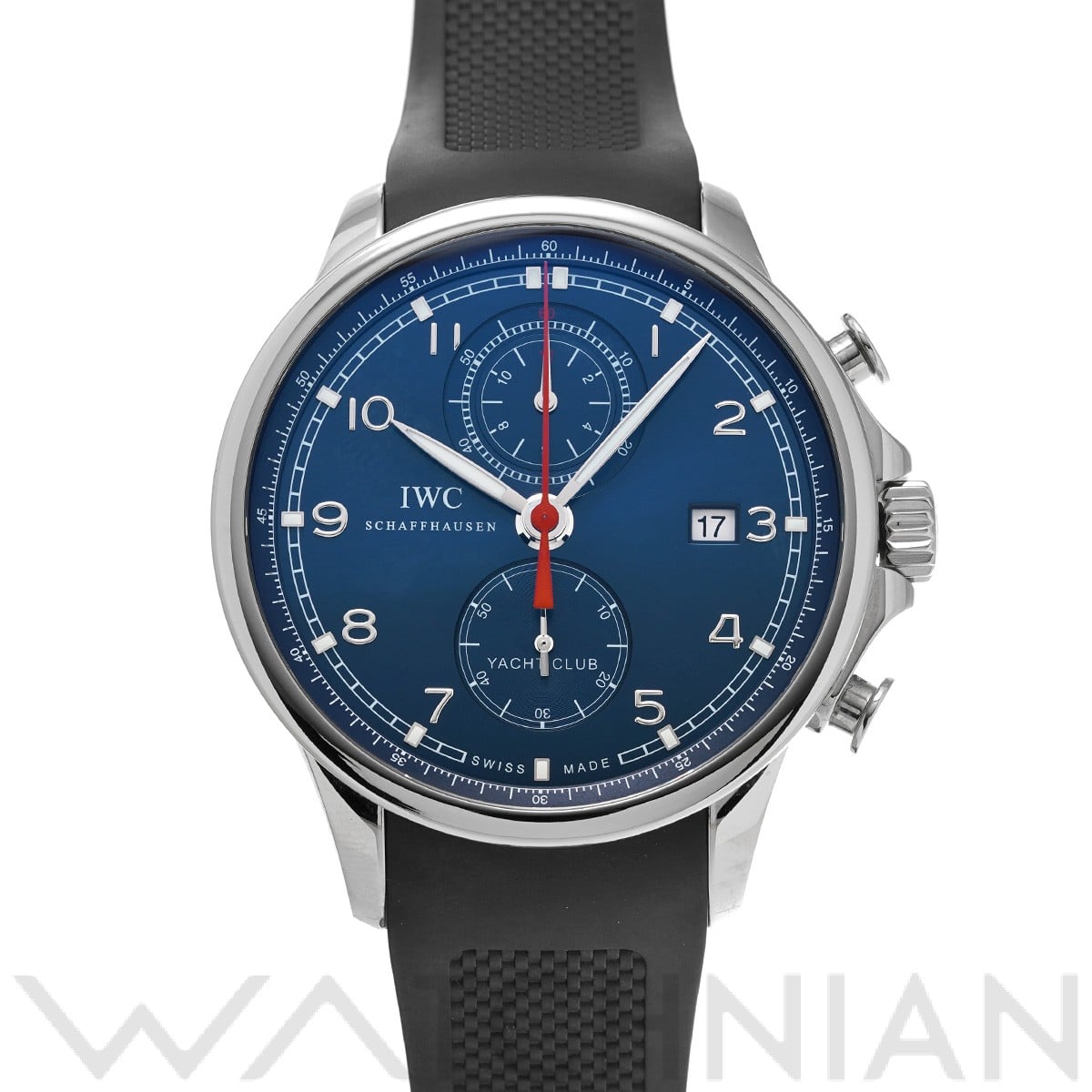 IWC ポルトギーゼ ヨットクラブ クロノグラフ ローレウス IW390213 ブルー メンズ 時計 【中古】【wristwatch】