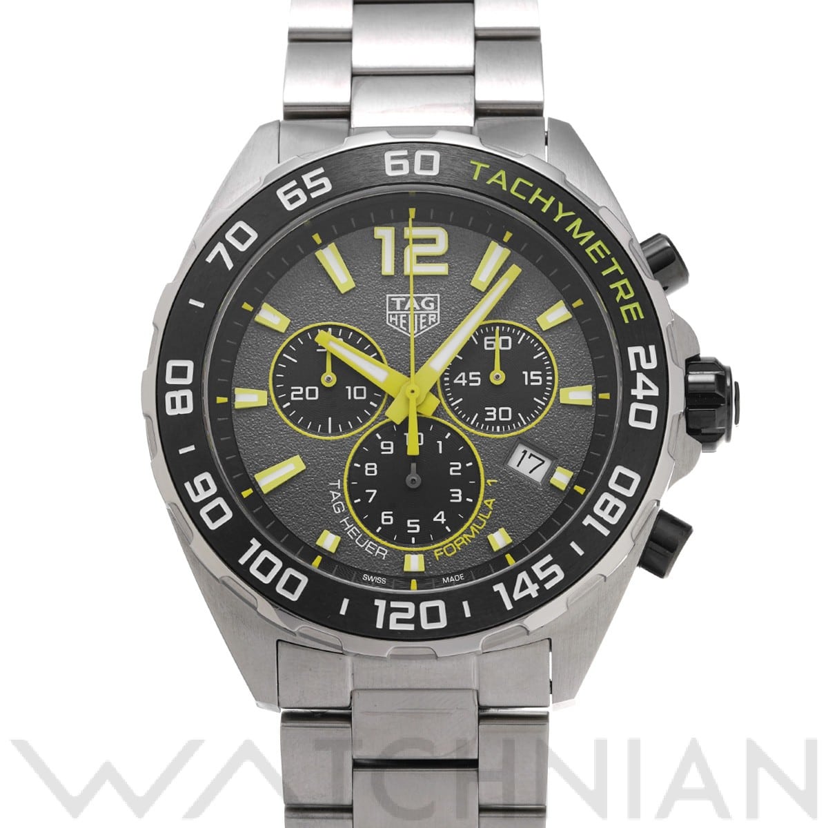 タグ ホイヤー / TAG HEUER フォーミュラ1 クォーツ クロノグラフ CAZ101AG.BA0842 グレー/ブラック メンズ 時計 【中古】【wristwatch】