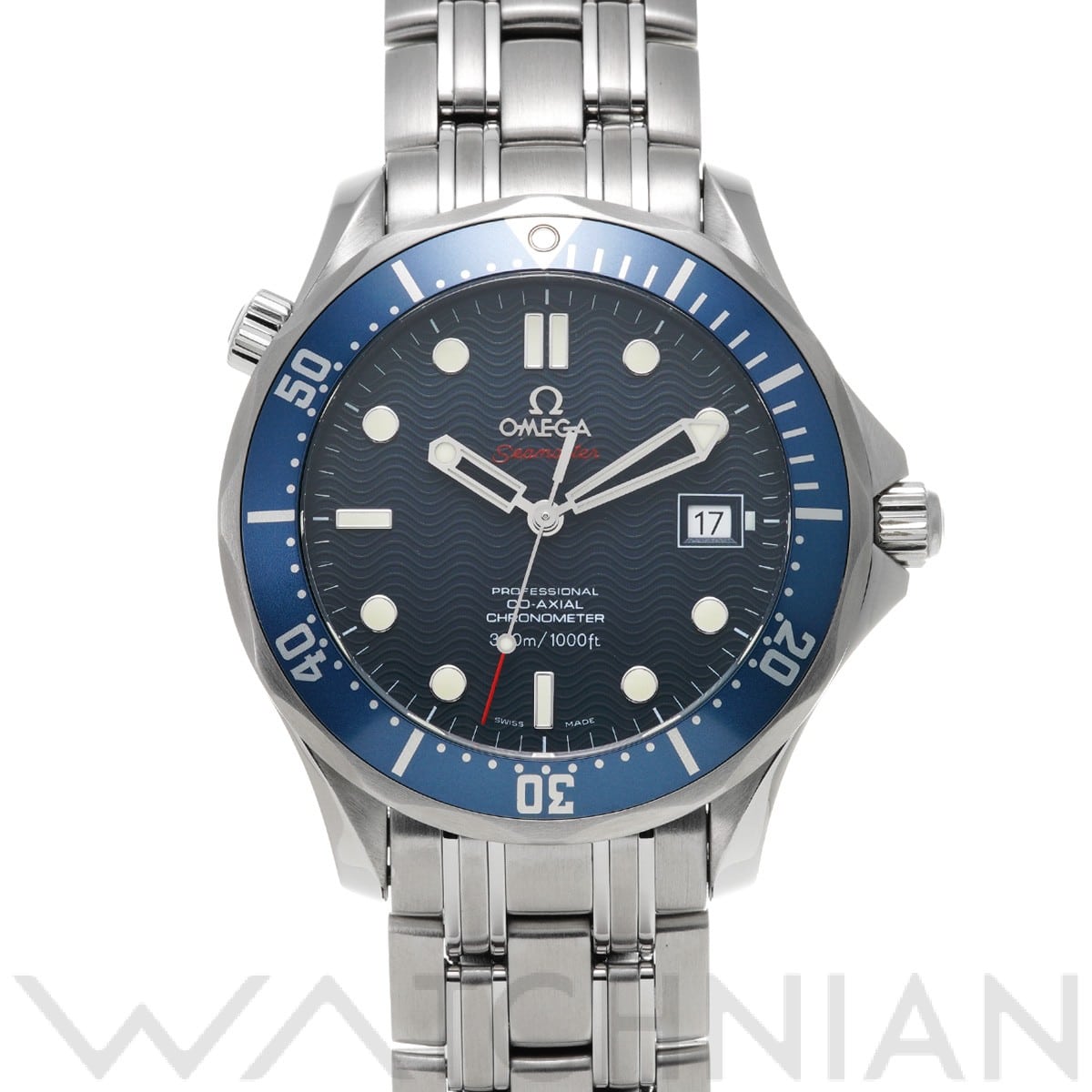 オメガ / OMEGA シーマスター ダイバー300 コーアクシャル 2220.80 ブルー メンズ 時計 【中古】【wristwatch】