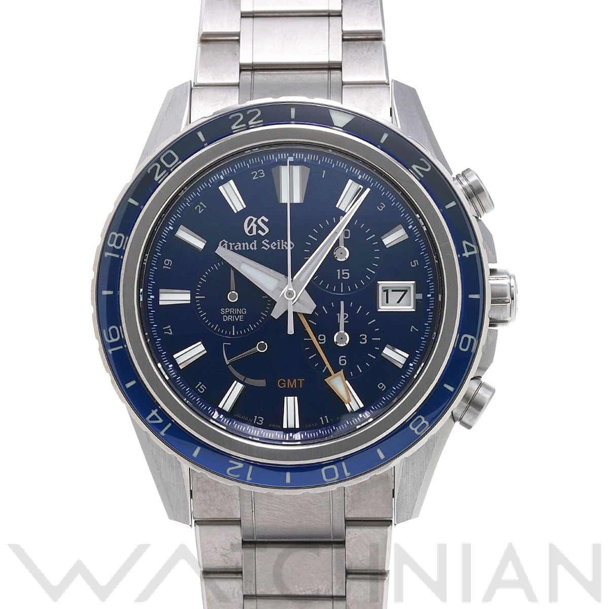 グランドセイコー / Grand Seiko エボリューション9コレクション スプリングドライブ クロノグラフ GMT GSクロノグラフ15th SBGC249 ブルー メンズ 時計 【中古】【wristwatch】