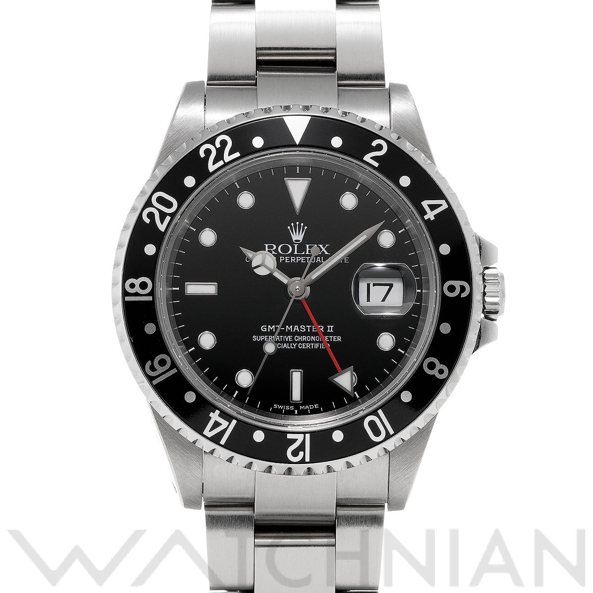 ロレックス GMTマスターII 16710 ブラック メンズ 時計 【中古】【wristwatch】