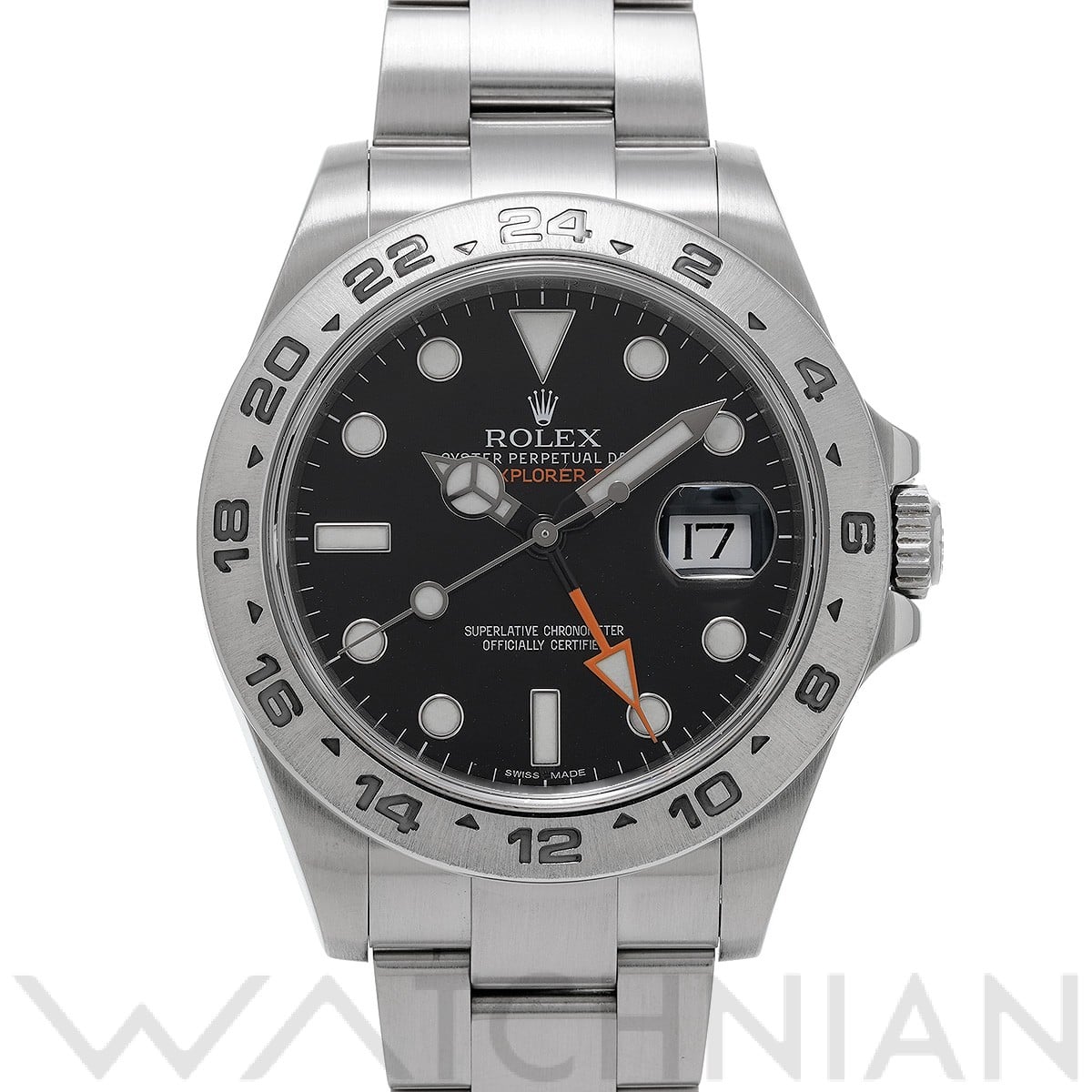 ロレックス エクスプローラーII 216570 ブラック メンズ 時計 【中古】【wristwatch】