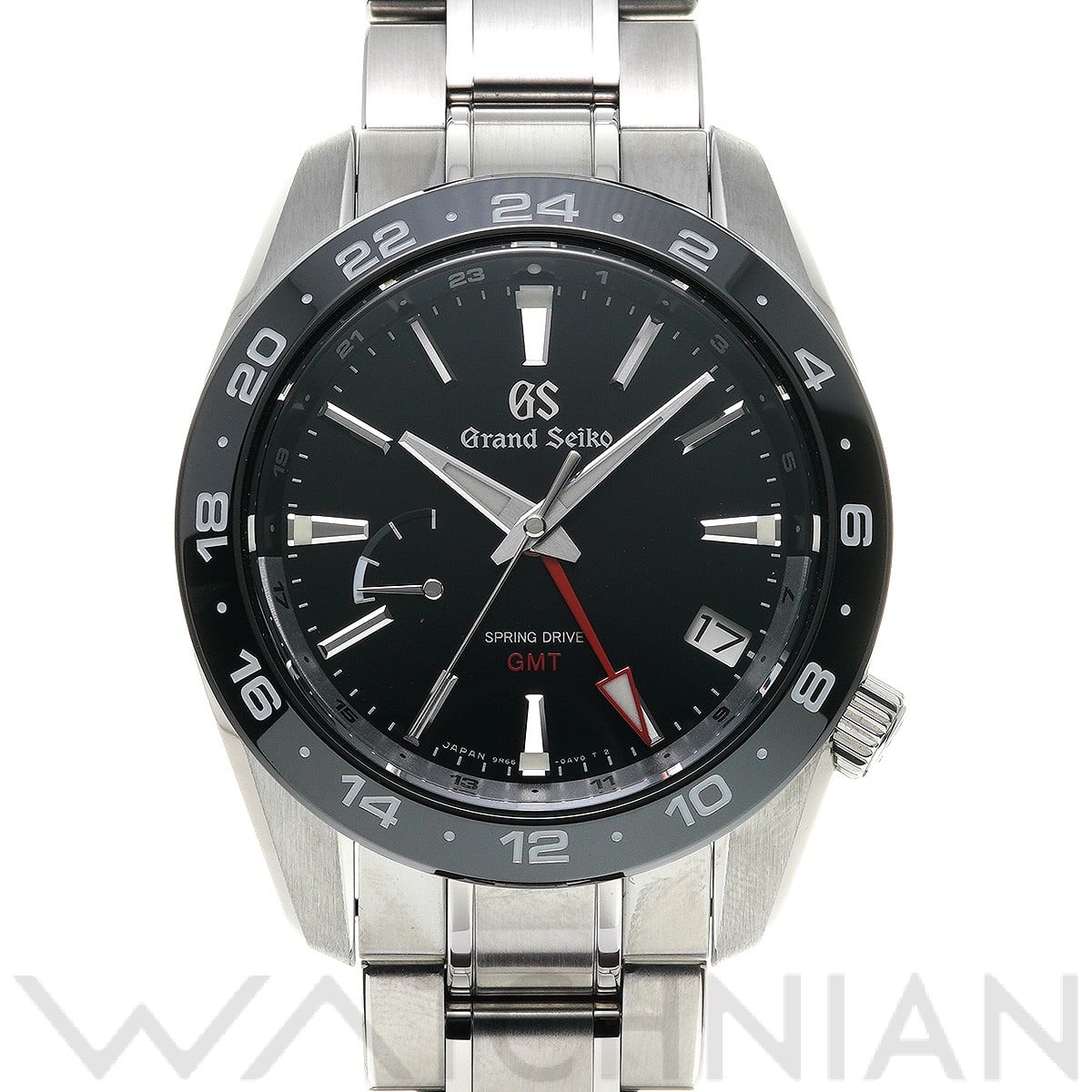 グランドセイコー / Grand Seiko スポーツコレクション スプリングドライブ GMT SBGE253 ブラック メンズ 時計 【中古】【wristwatch】