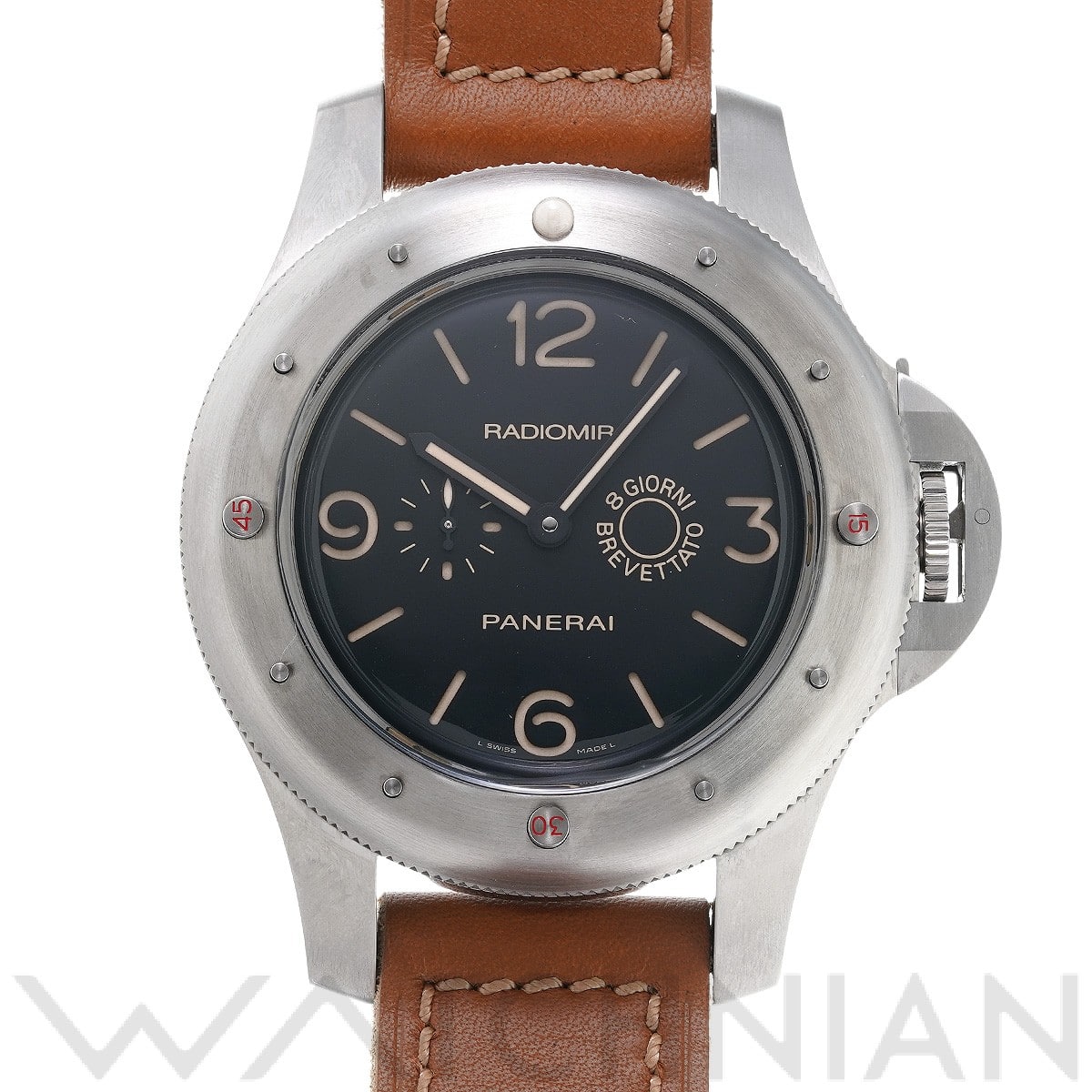 ラジオミール エジツィアーノ PAM00341 L番(2009年製造) ブラック パネライ PANERAI メンズ 【中古】