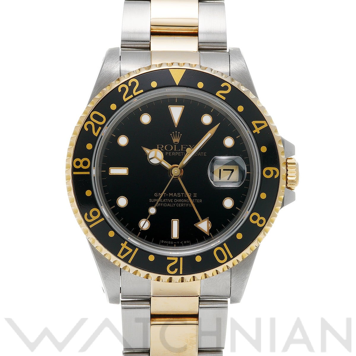 ロレックス GMTマスターII 16713 ブラック メンズ 時計 【中古】【wristwatch】