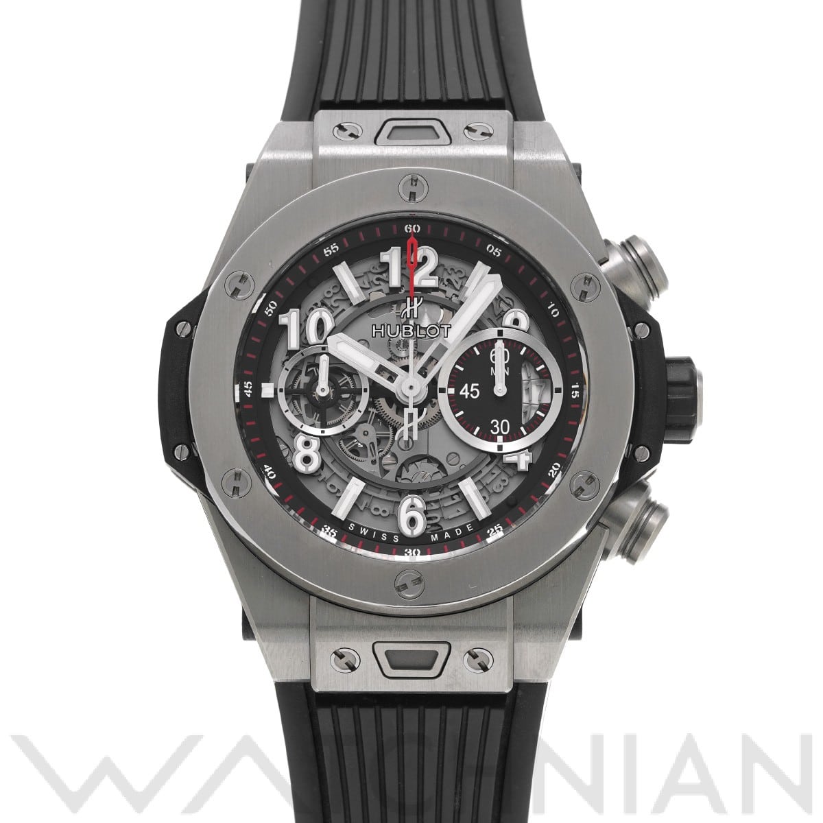 Big Bang Unico 鈦金屬 411.NX.1170.RX 霧面黑色鏤空宇舶錶 HUBLOT 男士 [二手]：品牌手錶 |  WATCHNIAN官方網上商店/前一风骑士