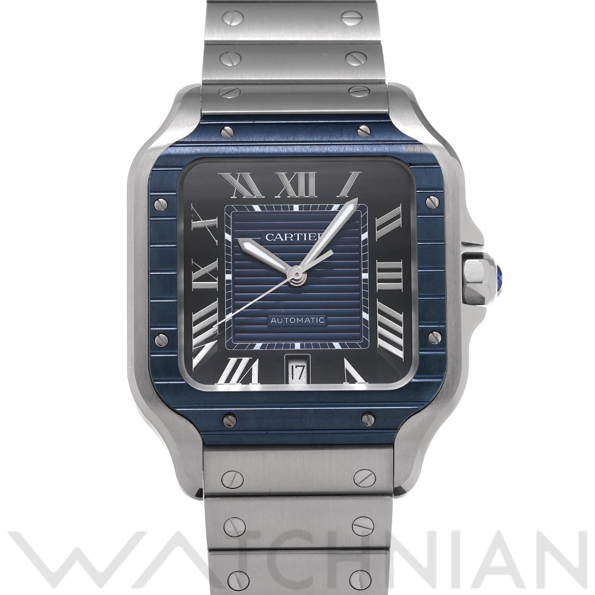 カルティエ / CARTIER サントス ドゥ カルティエ LM WSSA0048 ブルー メンズ 時計 【中古】【wristwatch】