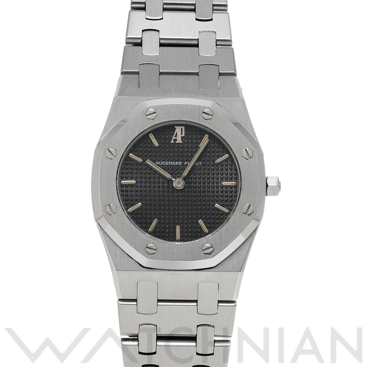 オーデマ ピゲ ロイヤルオーク クォーツ 6007ST ブラック レディース 時計 【中古】【wristwatch】