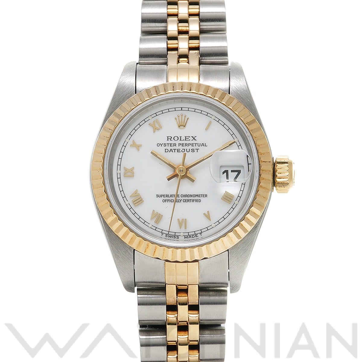 ロレックス デイトジャスト 69173 ホワイト レディース 時計 【中古】【wristwatch】