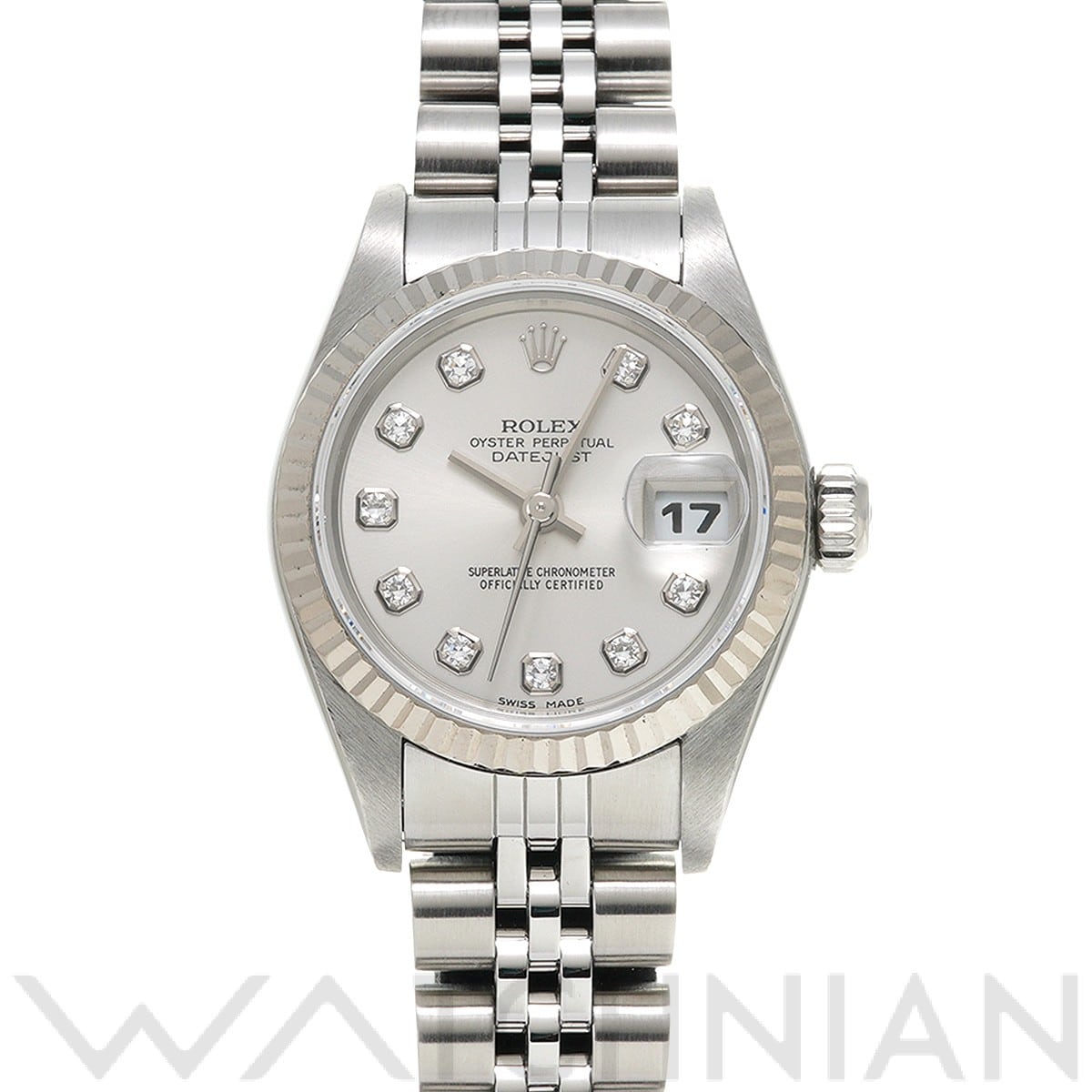 ロレックス デイトジャスト 79174G シルバー/ダイヤモンド レディース 時計 【中古】【wristwatch】