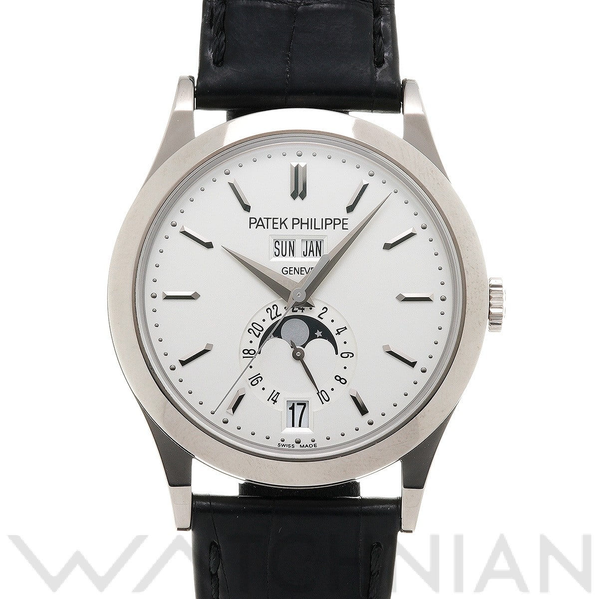 アニュアルカレンダー ムーンフェイズ 5396G-011 シルバー パテック フィリップ PATEK PHILIPPE メンズ 【中古】