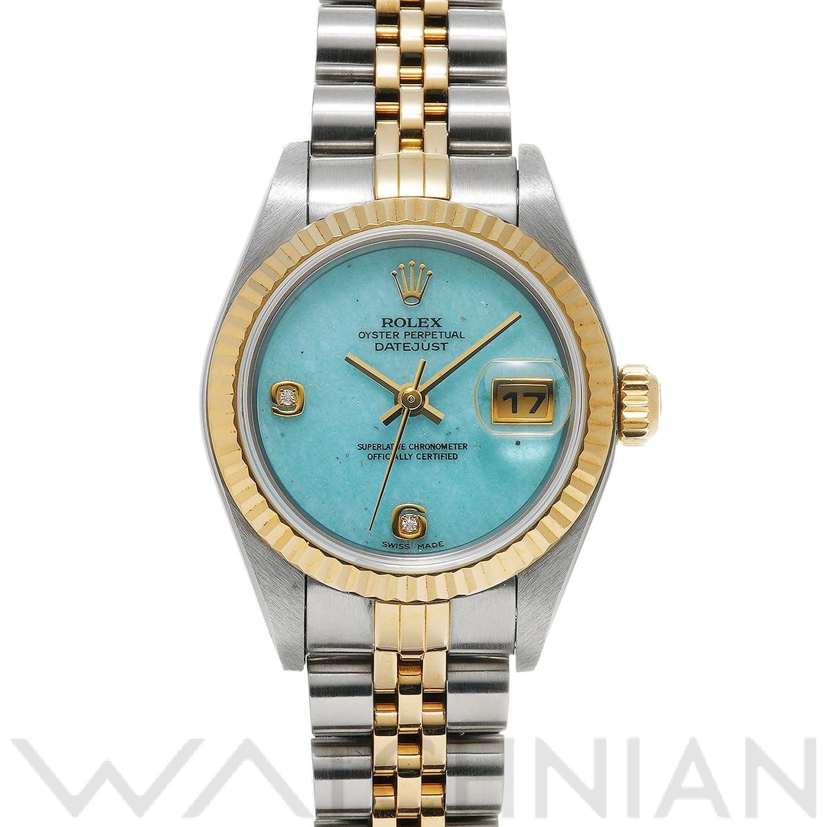 ロレックス デイトジャスト 26 79173 2BR ブルージェダイト/ダイヤモンド レディース 時計 【中古】【wristwatch】