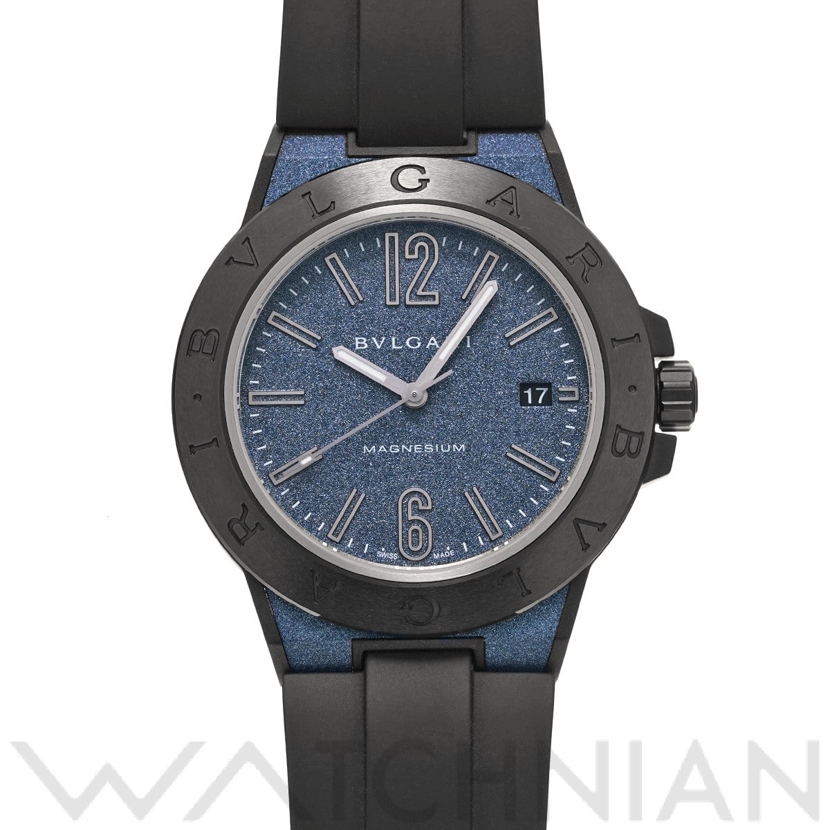 ブルガリ / BVLGARI ディアゴノ マグネシウム DG41C3SMCVD  ブルー メンズ 時計 【中古】【wristwatch】