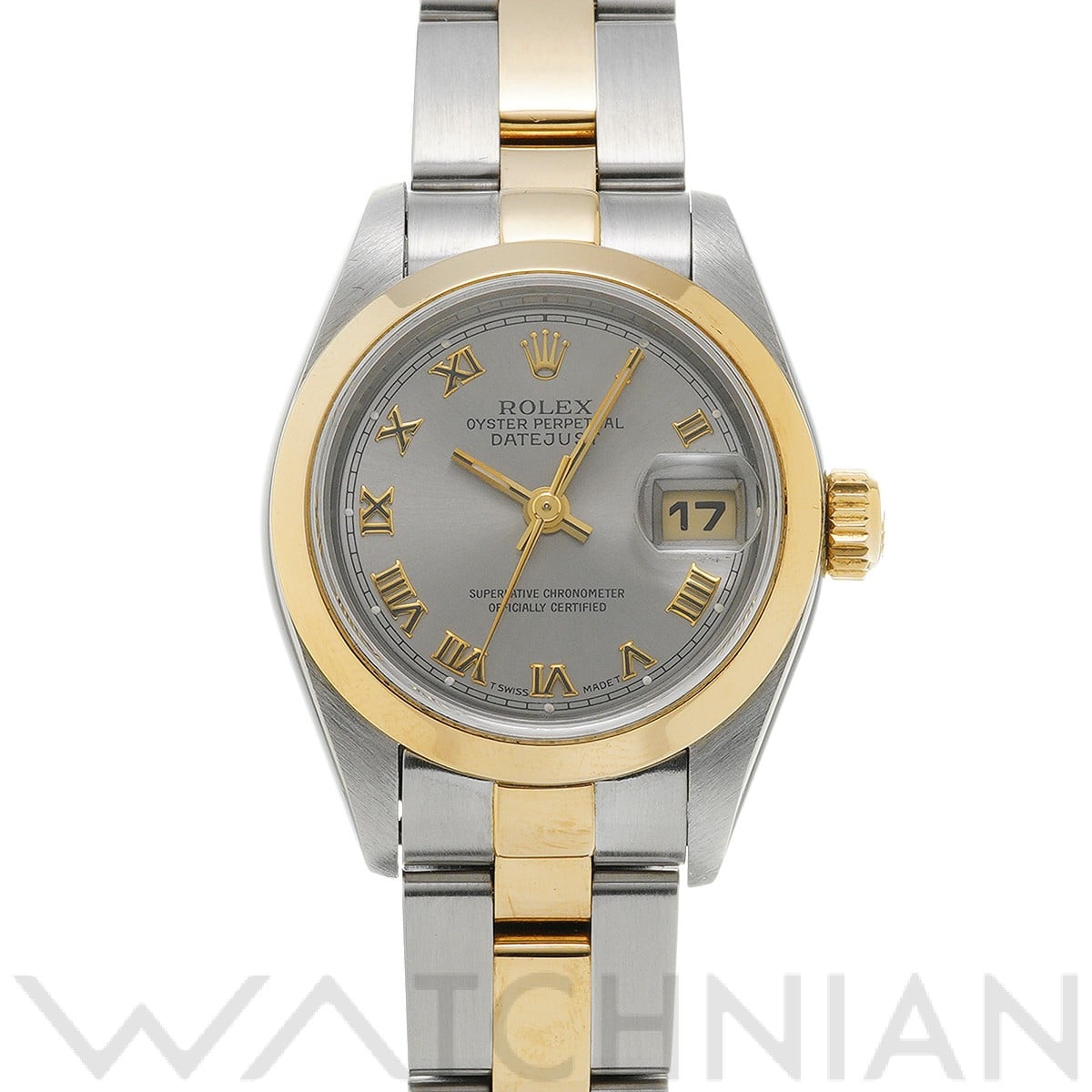 ロレックス デイトジャスト 26 69163 グレー レディース 時計 【中古】【wristwatch】