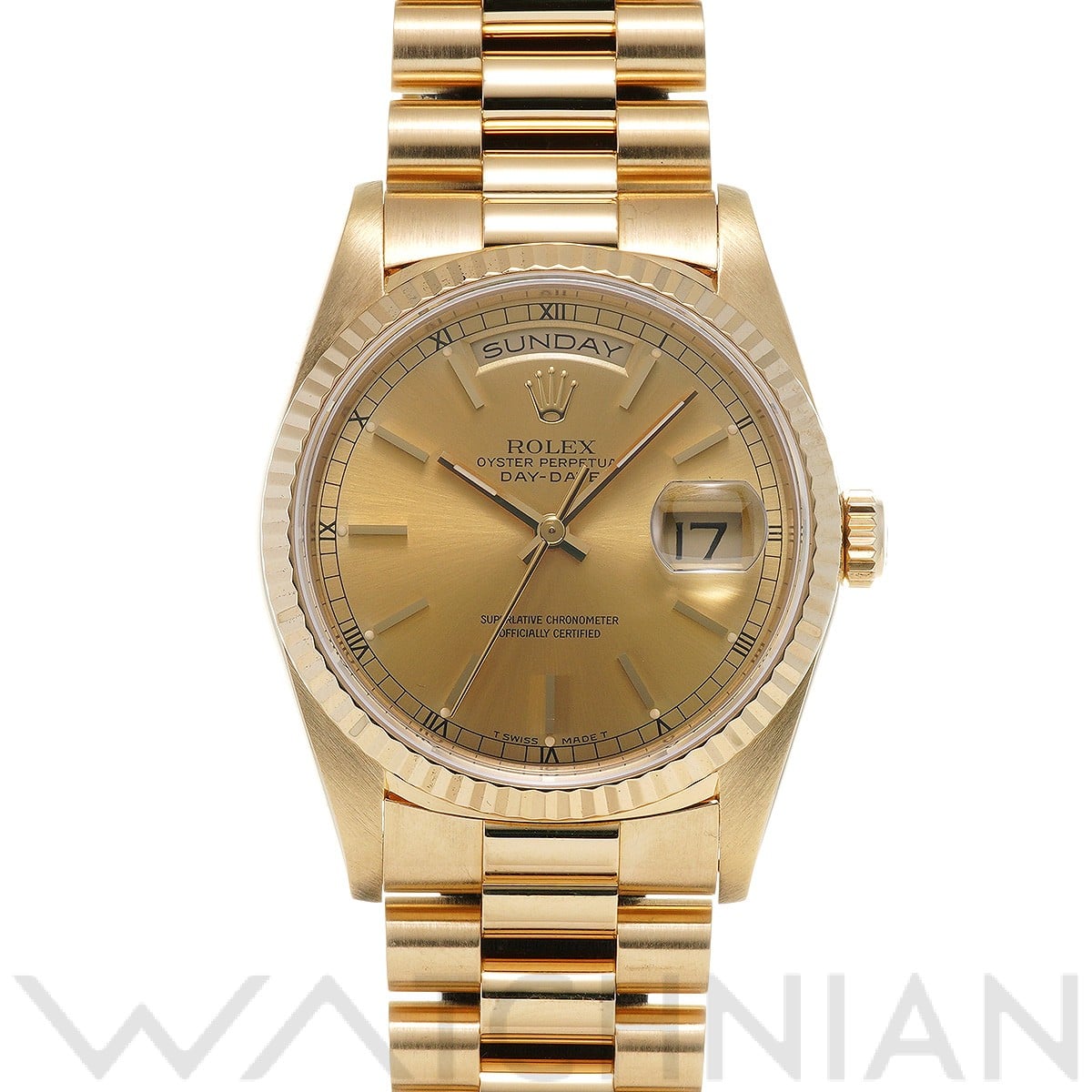 ロレックス デイデイト 18238 シャンパン メンズ 時計 【中古】【wristwatch】