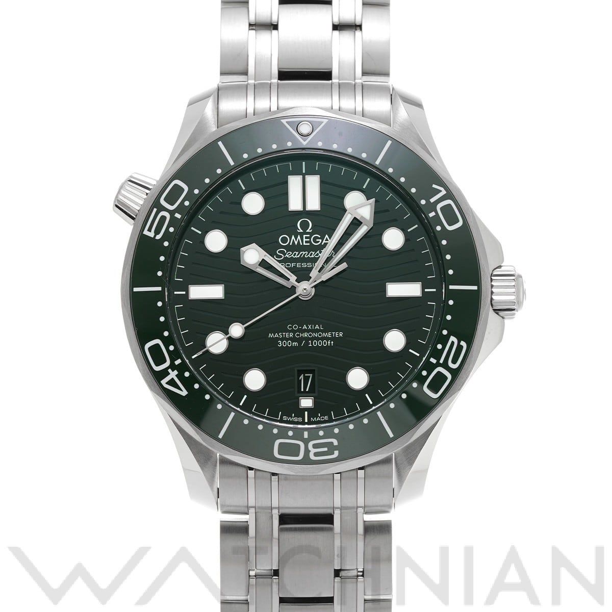 オメガ / OMEGA シーマスター ダイバー300 コーアクシャル マスタークロノメーター 210.30.42.20.10.001 グリーン メンズ 時計 【中古】【wristwatch】