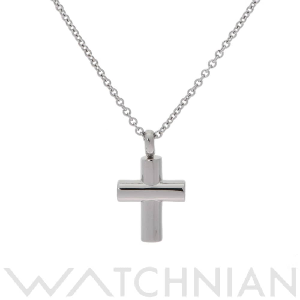 ブルガリ ラテンクロス ネックレス シルバー K18ホワイトゴールド WG レディース ジュエリー 【中古】【jewelry】