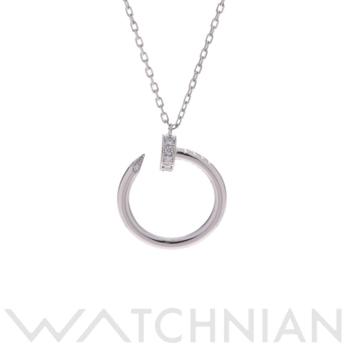 カルティエ ジュストアンクル ネックレス シルバー K18ホワイトゴールド WG レディース ジュエリー 【中古】【jewelry】