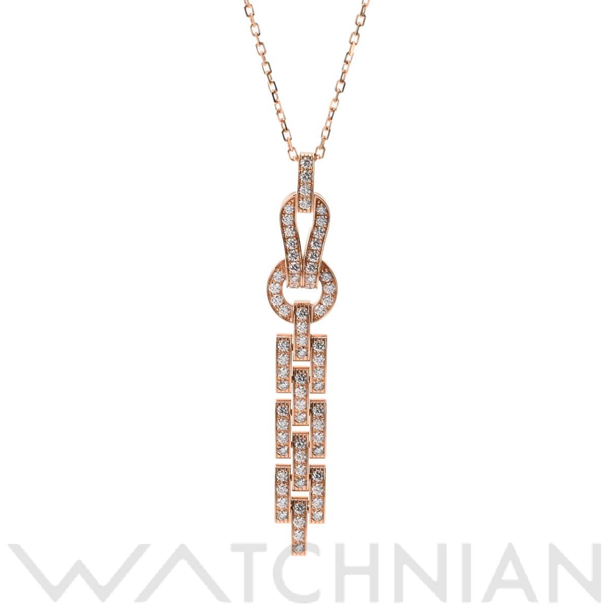 カルティエ アグラフ ネックレス ゴールド K18ピンクゴールド PG レディース ジュエリー 【中古】【jewelry】