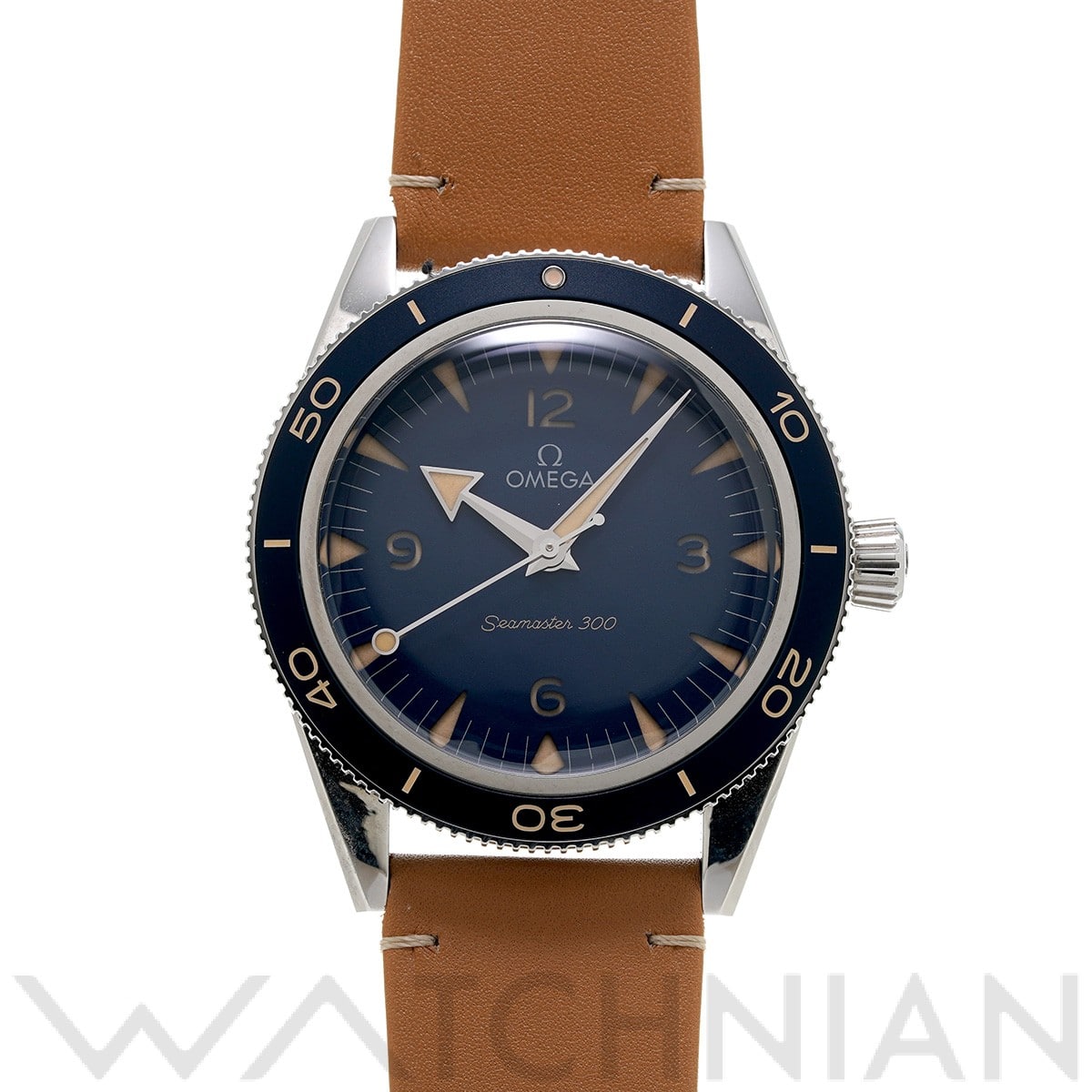オメガ シーマスター 300 コーアクシャル マスタークロノメーター 234.32.41.21.03.001 ブルー メンズ 時計 【中古】【wristwatch】
