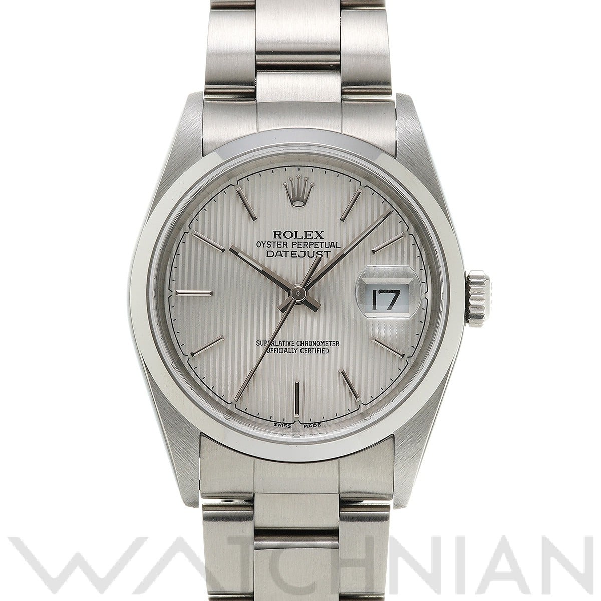 ロレックス デイトジャスト 16200 シルバータペストリー メンズ 時計 【中古】【wristwatch】