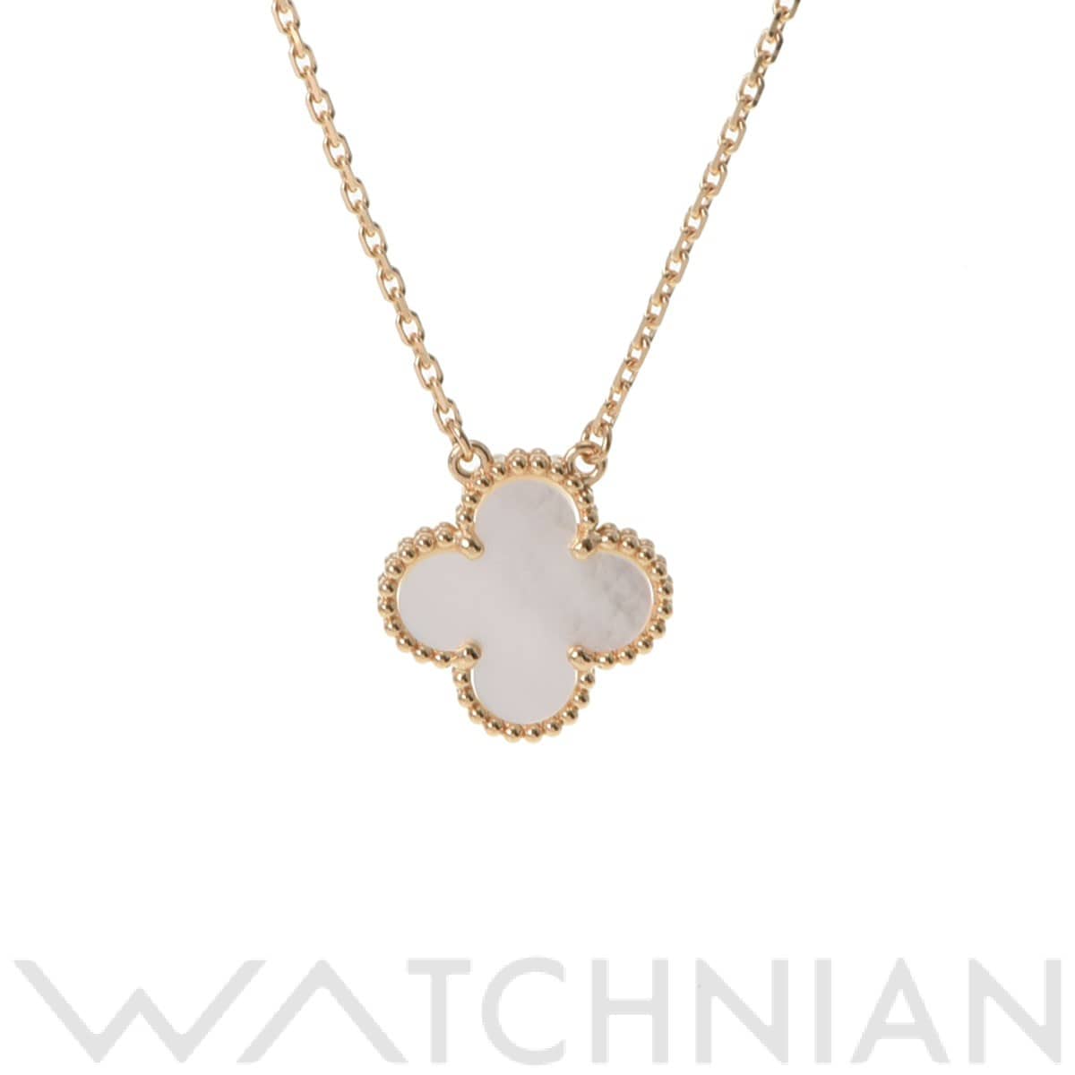 ヴァン クリーフ&アーペル ヴィンテージ アルハンブラ 1PD マザーオブパール ゴールド VCARA45900 K18イエローゴールド YG/MOP レディース ジュエリー 【中古】【jewelry】