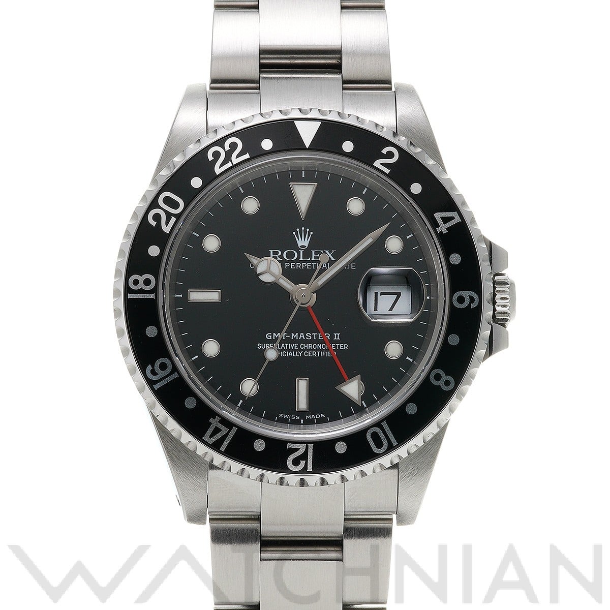 ロレックス GMTマスターII 16710 ブラック メンズ 時計 【中古】【wristwatch】