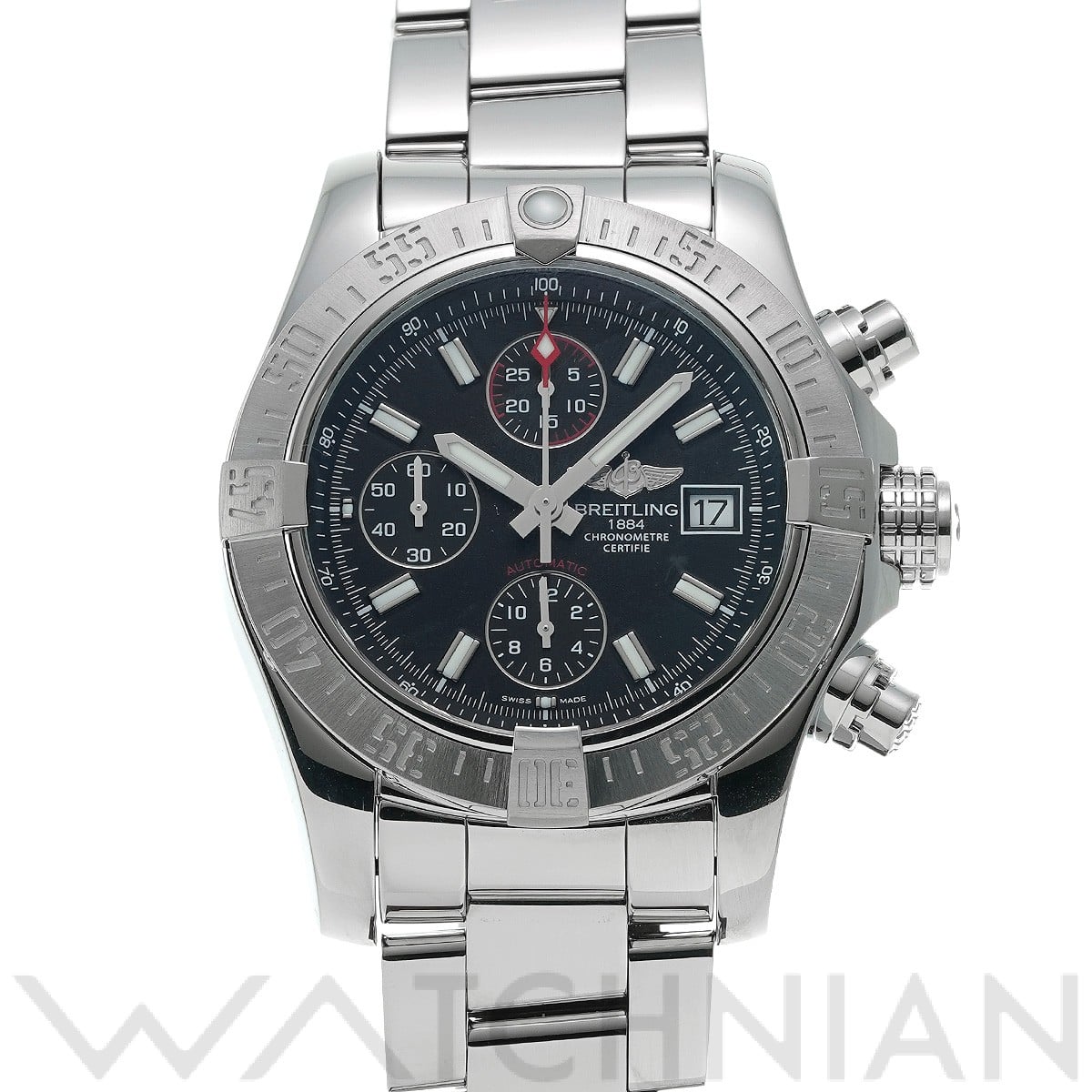 ブライトリング / BREITLING アベンジャーII  A1338111/BC32 ブラック メンズ 時計 【中古】【wristwatch】