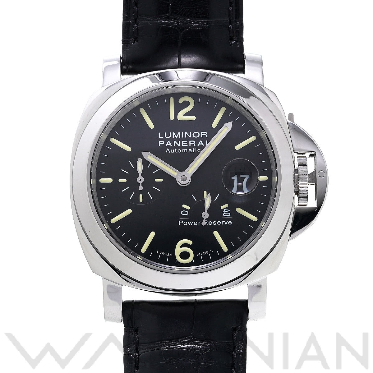 ルミノール パワーリザーブ PAM00090 O番(2012年製造) ブラック パネライ PANERAI メンズ 【中古】