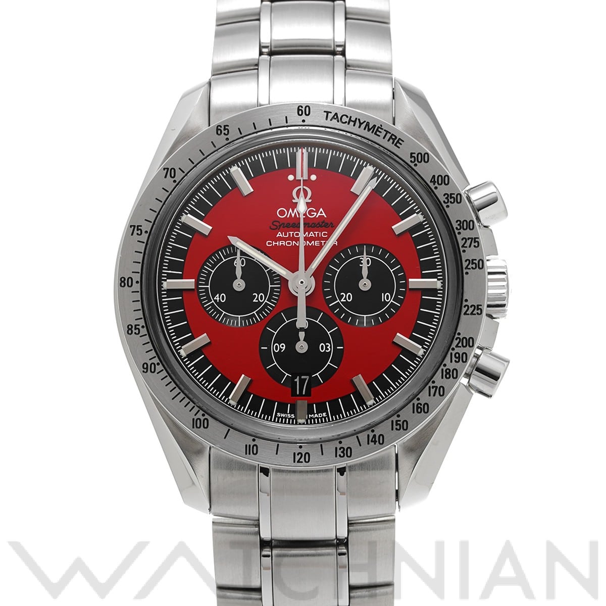 オメガ / OMEGA スピードマスター レジェンド ミハエル・シューマッハ 2005 3506.61 レッド/ブラック メンズ 時計 【中古】【wristwatch】