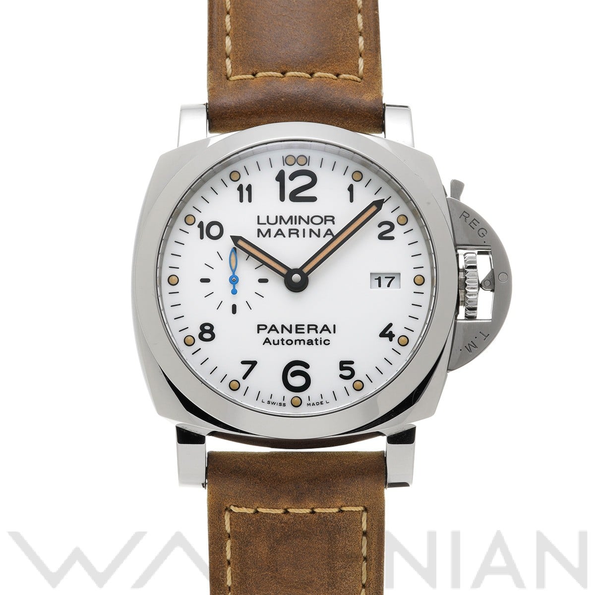 パネライ / PANERAI ルミノールマリーナ 1950 3デイズ アッチャイオ PAM01499 ホワイト メンズ 時計 【中古】【wristwatch】