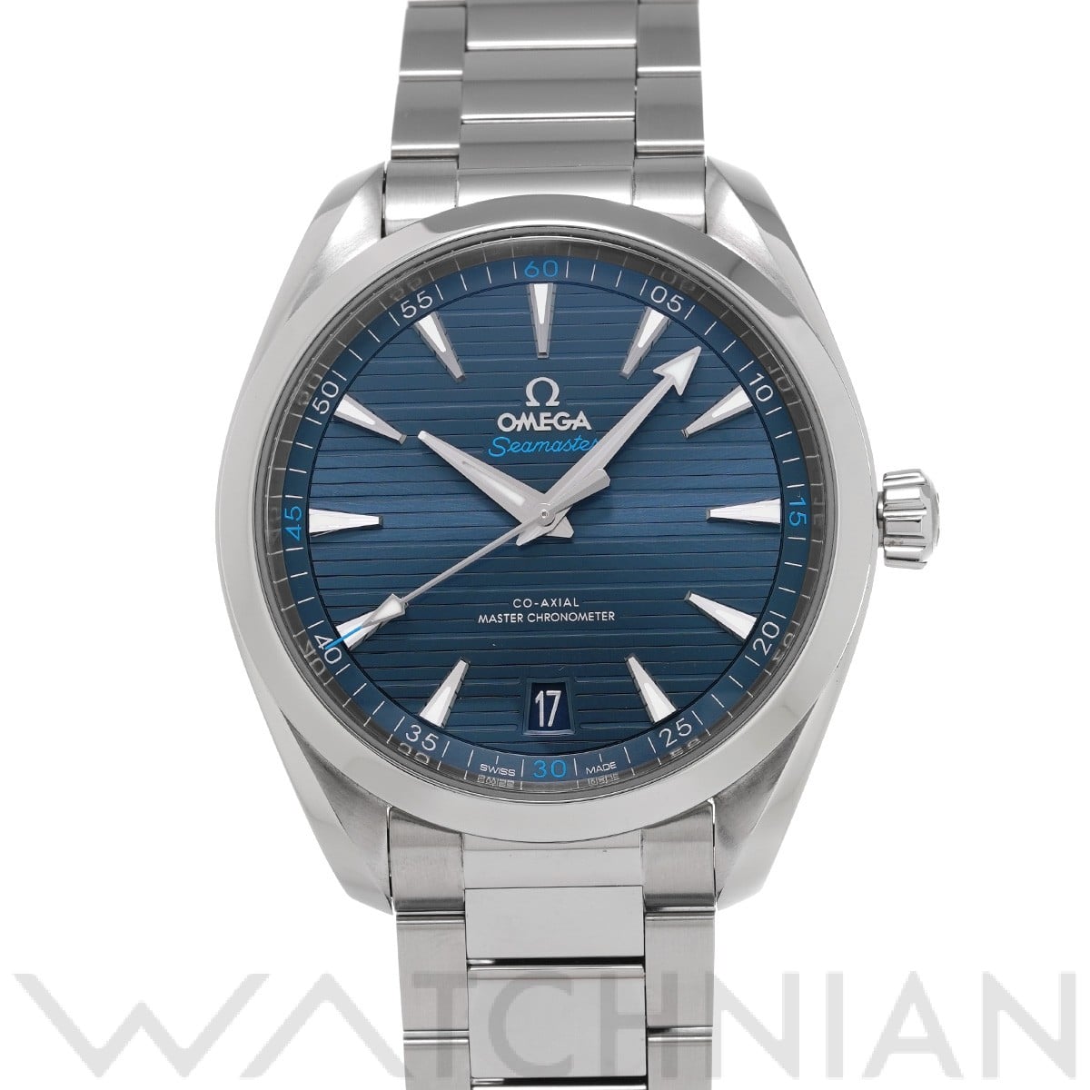 オメガ / OMEGA シーマスター アクアテラ コーアクシャル マスタークロノメーター 220.10.41.21.03.001 ブルー メンズ 時計 【中古】【wristwatch】