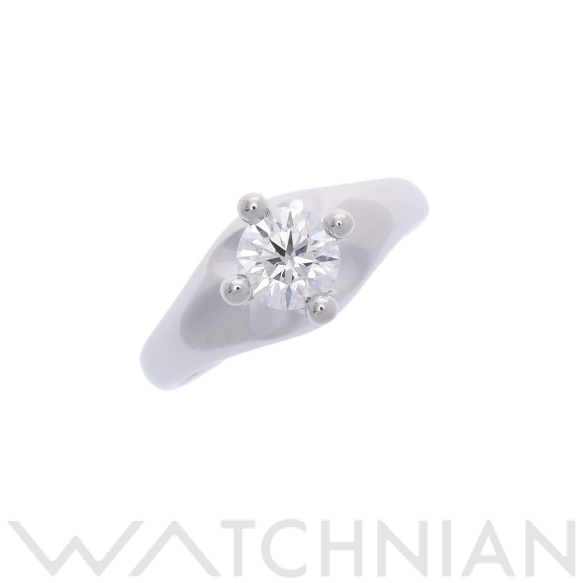 ブルガリ コロナ リング D0.701 E-VS1-VG シルバー Pt950プラチナ レディース ジュエリー 【中古】【jewelry】