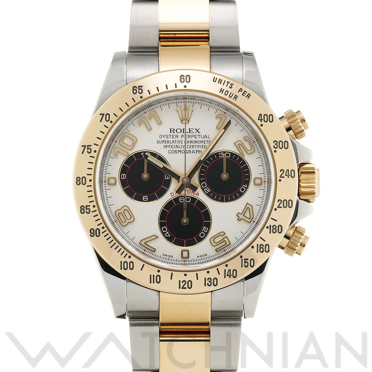 ロレックス コスモグラフ デイトナ 116523 ホワイト/ブラック メンズ 時計 【中古】【wristwatch】
